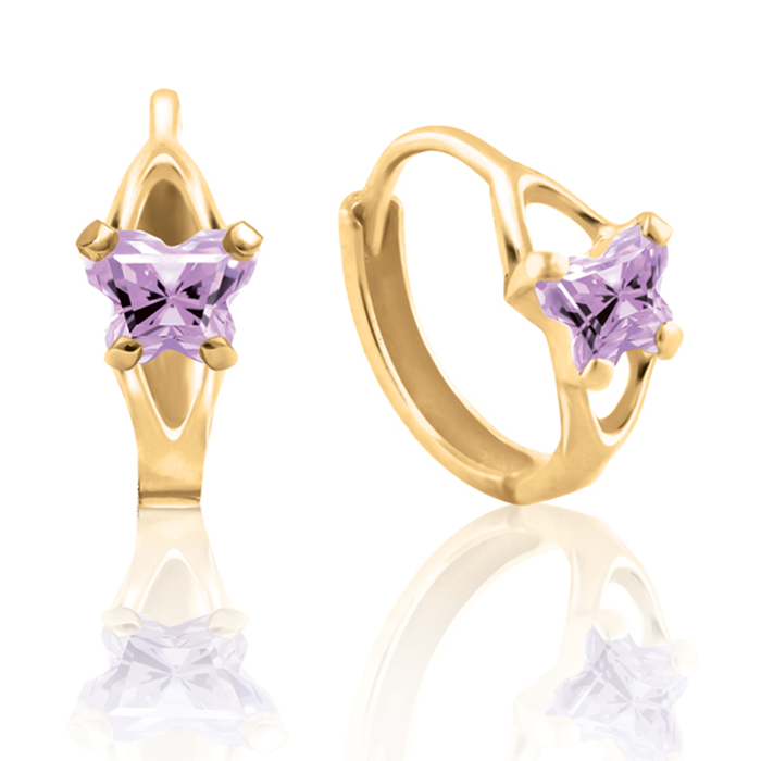 Boucles d'oreilles en or B-fly - BH-JU-10 - chez Octeau Joaillier et Horloger