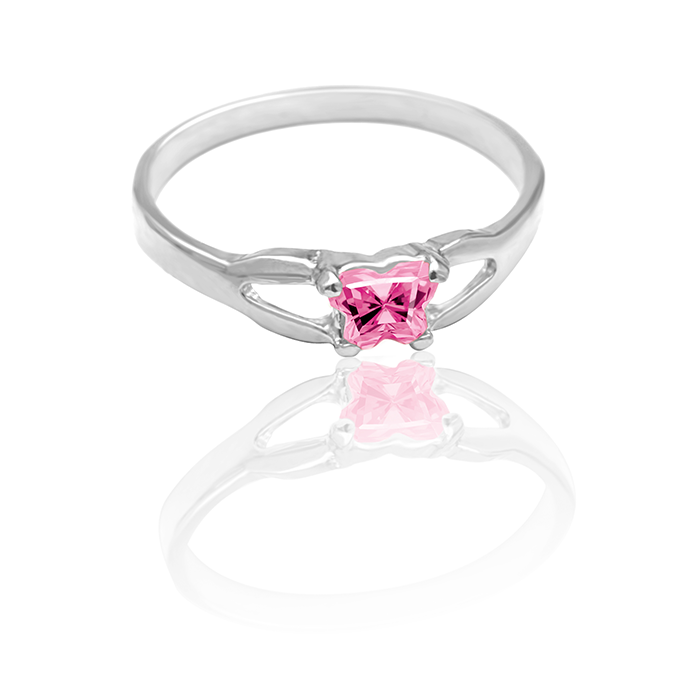 Bague en or blanc B-fly - BR-OC-S-2 - chez Octeau Joaillier et Horloger