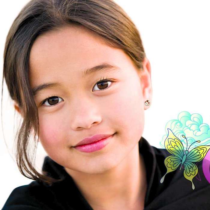 Boucle d'oreille en or 10K Flora modèle JL-16-10 chez Octeau Joaillier et Horloger